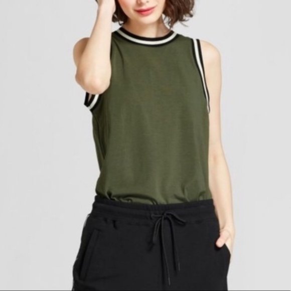 Hunter for Target Tops - Hunter for Target Olive Green Sleeveless Top, Med